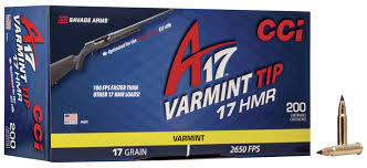 17 HMR CCI A17 VARMINT Tip 17 gr  2650 fts
