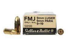 9 mm Sellier & Bellot 124 gr FMJ