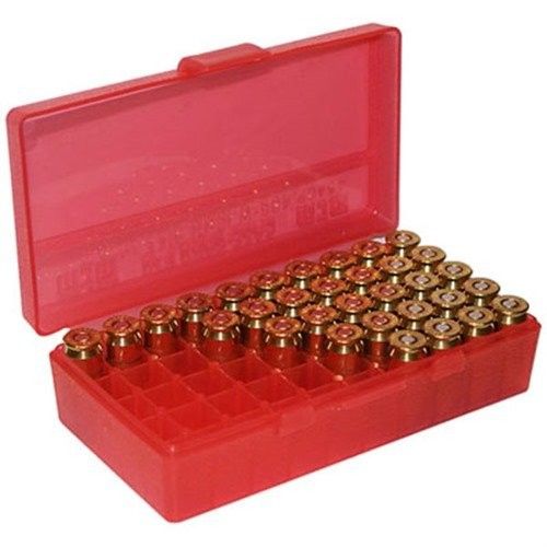MTM 50 Rds Ammobox Cal. 38 / 357 Red Pistol