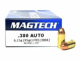 380 ACP Magtech 95 gr FMJ