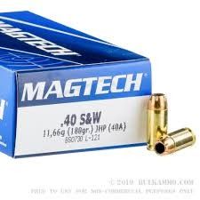 40 S&W Magtech 180 gr FMJ Flat Practical Shooting