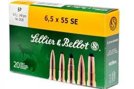 6.5 x 55 Sellier & Bellot 140 gr SP