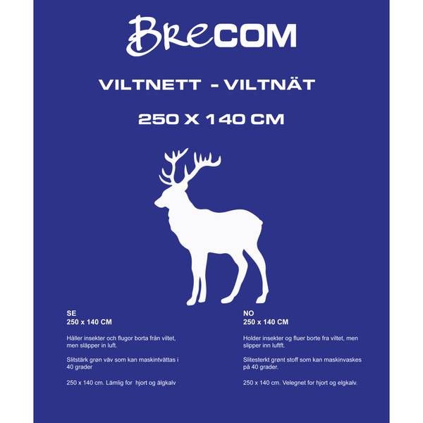 BRECOM VN-250 Viltnett. Hjort/Elgkalv 140X250 cm